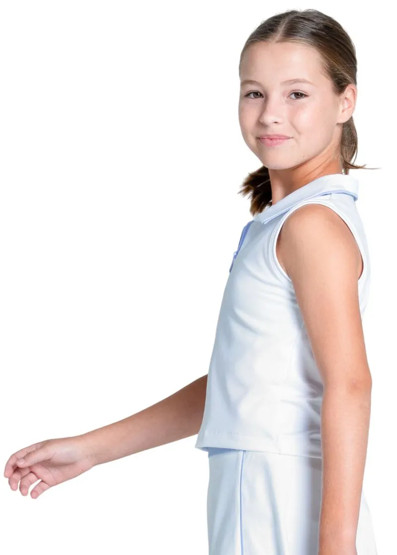 Lucky in Love Club Zip Sleeveless - blav
