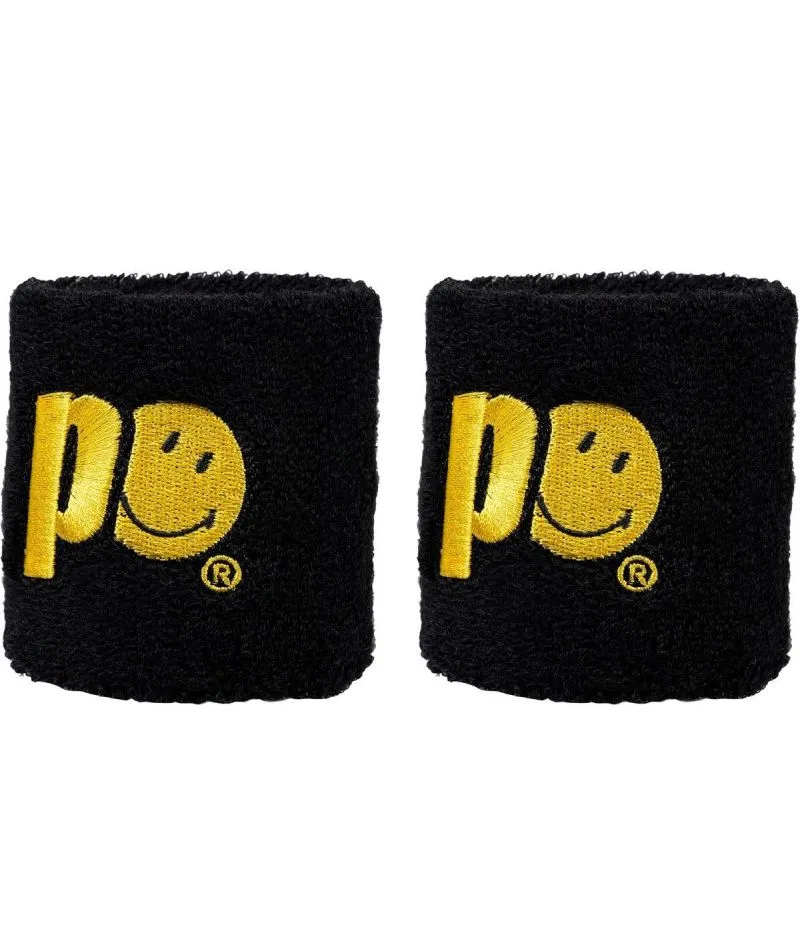 Prince X Smiley Wristband Short 2P - black Prince X Smiley Wristband Short 2P - black