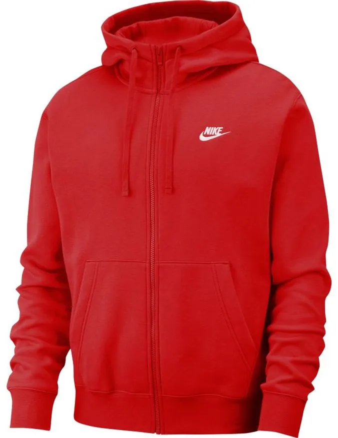 Nike Swoosh M Club Hoodie FZ BB - university red/university red/white