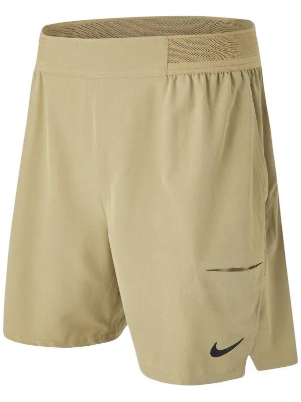 Nike Court Dri-Fit Advantage Short 7in M - parachute beige/black