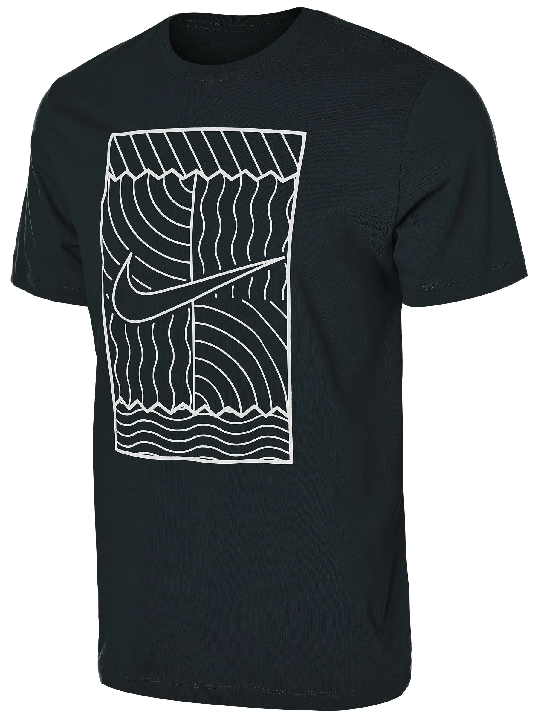 Nike Court Tee SSNL OZ M - black/white
