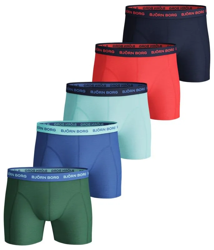 Björn Borg Shorts Sammy Seasonal Solid 5P - frosty spruce Björn Borg Shorts Sammy Seasonal Solid 5P - frosty spruce