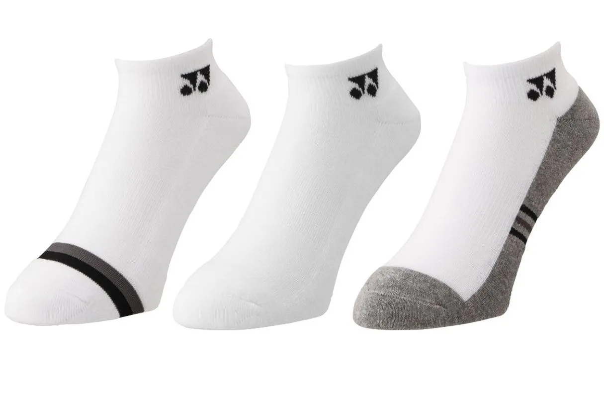 Yonex Low Cut 3P - white/gray Yonex Low Cut 3P - white/gray