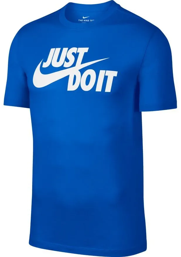 Nike NSW Tee Just Do It Swoosh M - game royal/white