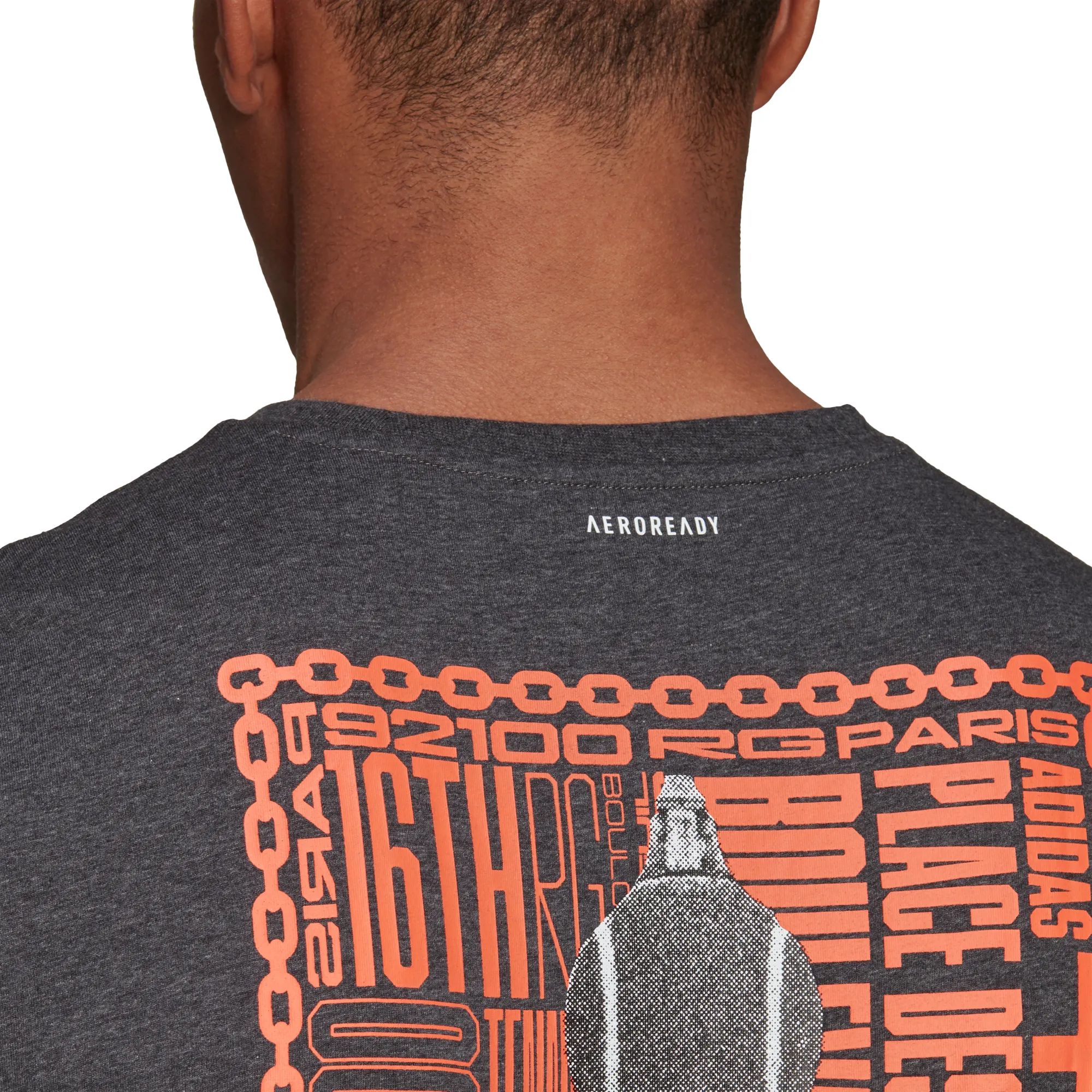 Adidas Paris Graphic Tee - dark grey heather