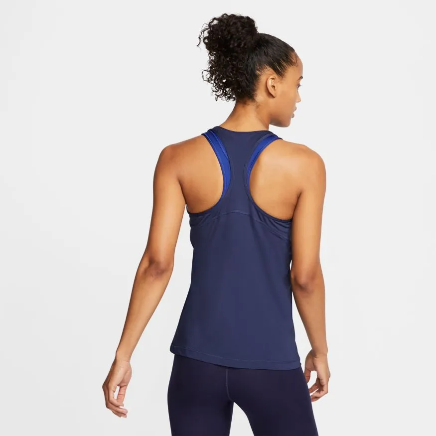 Nike Pro Tank All Over Mesh - obsidian/white