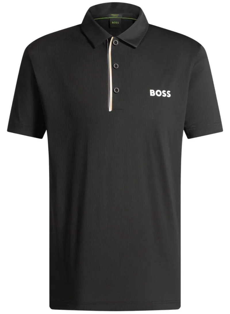 BOSS Paddy Shirt In Quick-Dry Ribbed Fabric
