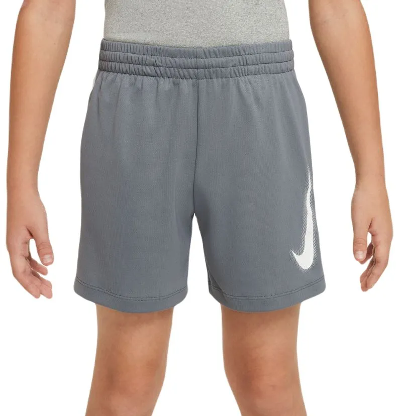 Nike Boys Dri-Fit Multi+ Graphic Training - smoke grey/white/white Nike Boys Dri-Fit Multi+ Graphic Training - smoke grey/white/white