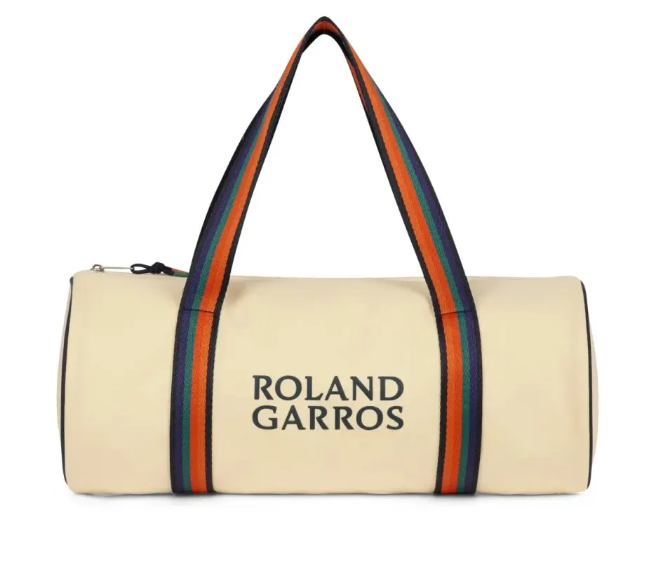 Roland Garros Color Lines Duffel - ecru