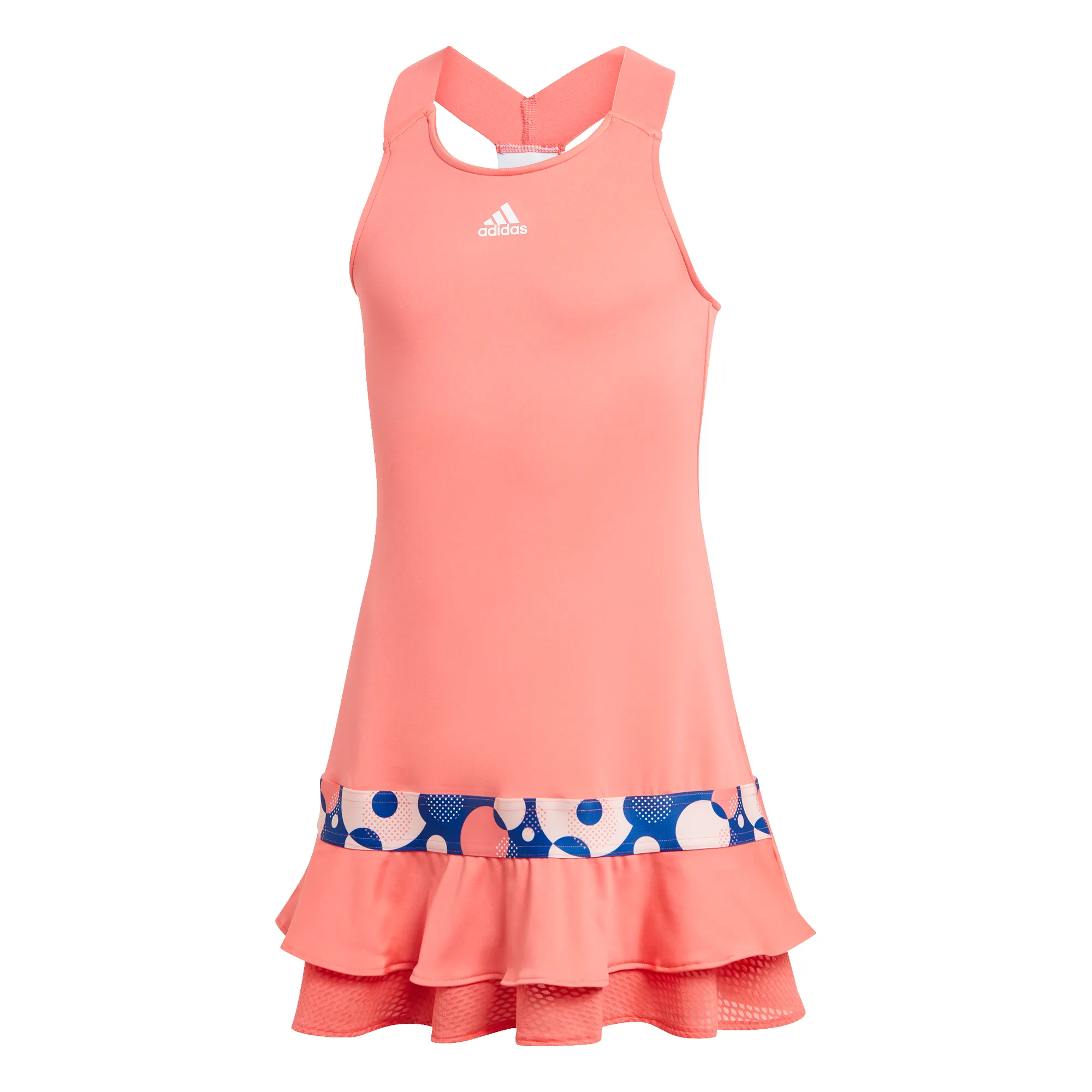 Adidas G Frill Dress - semi flash red