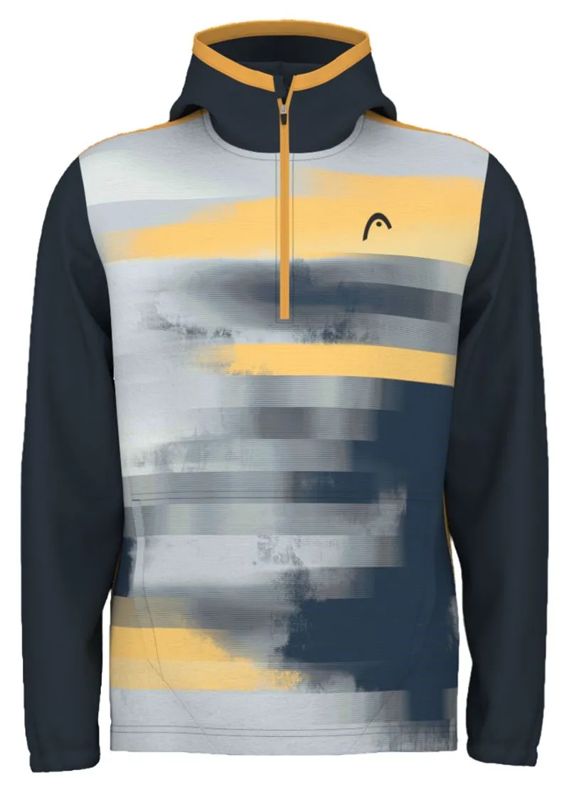 Head Boys Vision Topspin Hoodie - black/yellow print Head Boys Vision Topspin Hoodie - black/yellow print