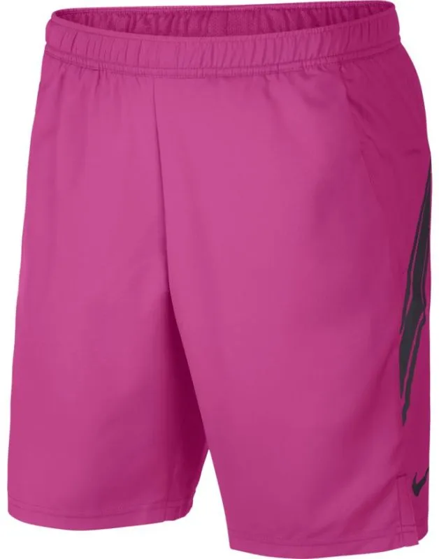 Nike Court Dry 9in Short - active fuchsia/oil grey/oil grey