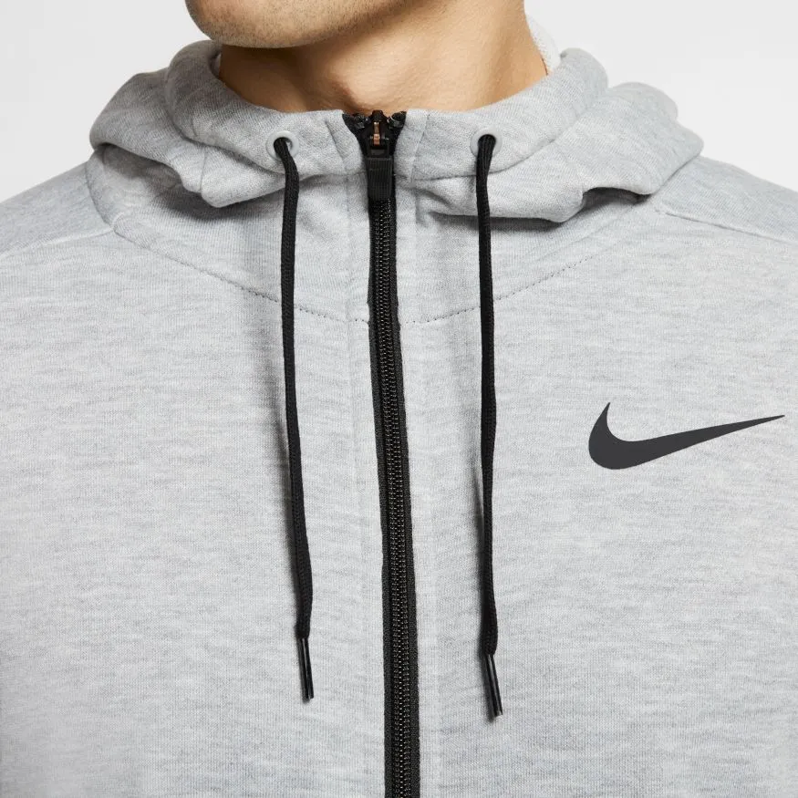 nike-dry-hoodie-fz-fleece-dark-grey-heather-black-2 Nike Dry Hoodie FZ Fleece - dark grey heather/black