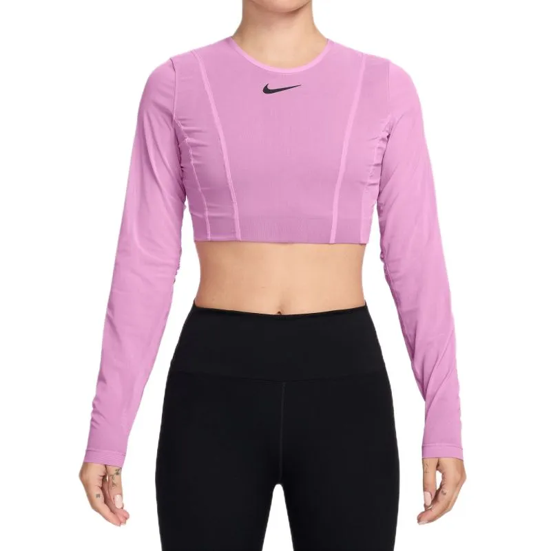 Nike Court Paris Slam Long Sleeve Cropped Tennis - light magenta/tattoo/light magenta/black Nike Court Paris Slam Long Sleeve Cropped Tennis - light magenta/tattoo/light magenta/black