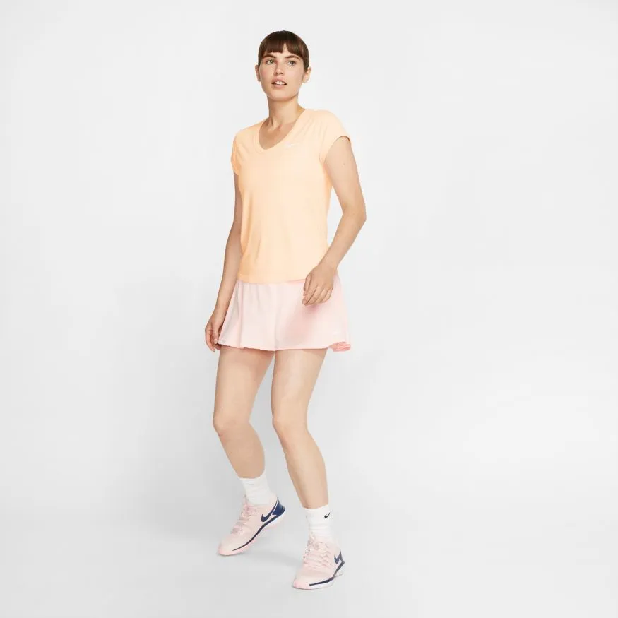 Nike Court Dry Top SS W - guava ice/white