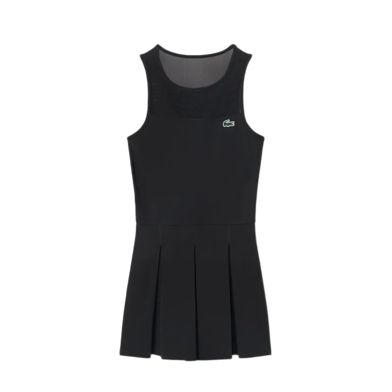 Lacoste Dual Fabric Pleated Stretch Tennis - black Lacoste Dual Fabric Pleated Stretch Tennis - black