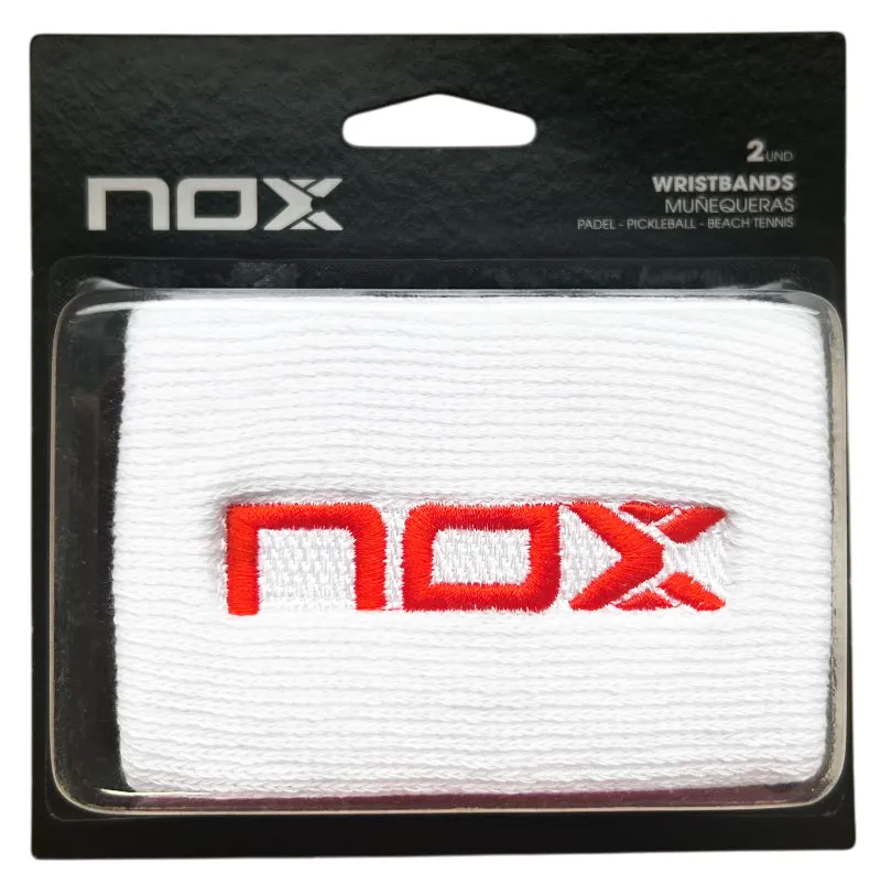NOX Sport Wirstband 2P - white/red