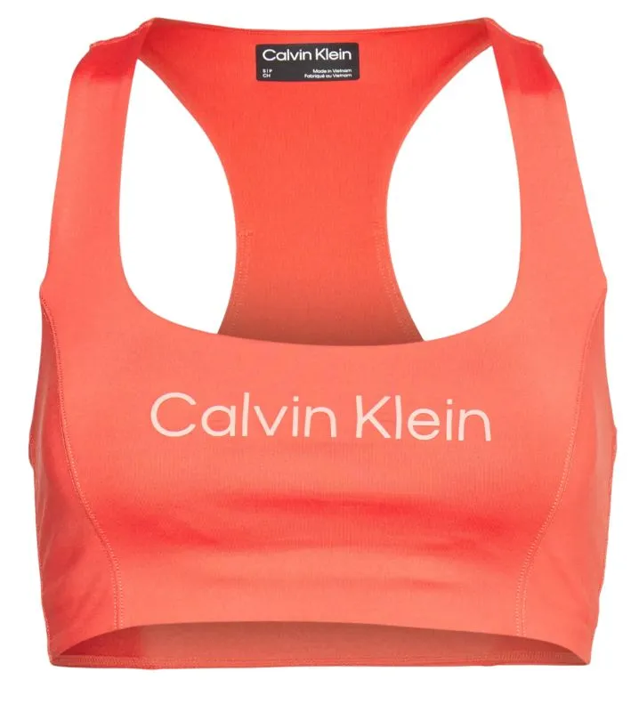 Calvin Klein Medium Support Sports Bra - cool melon