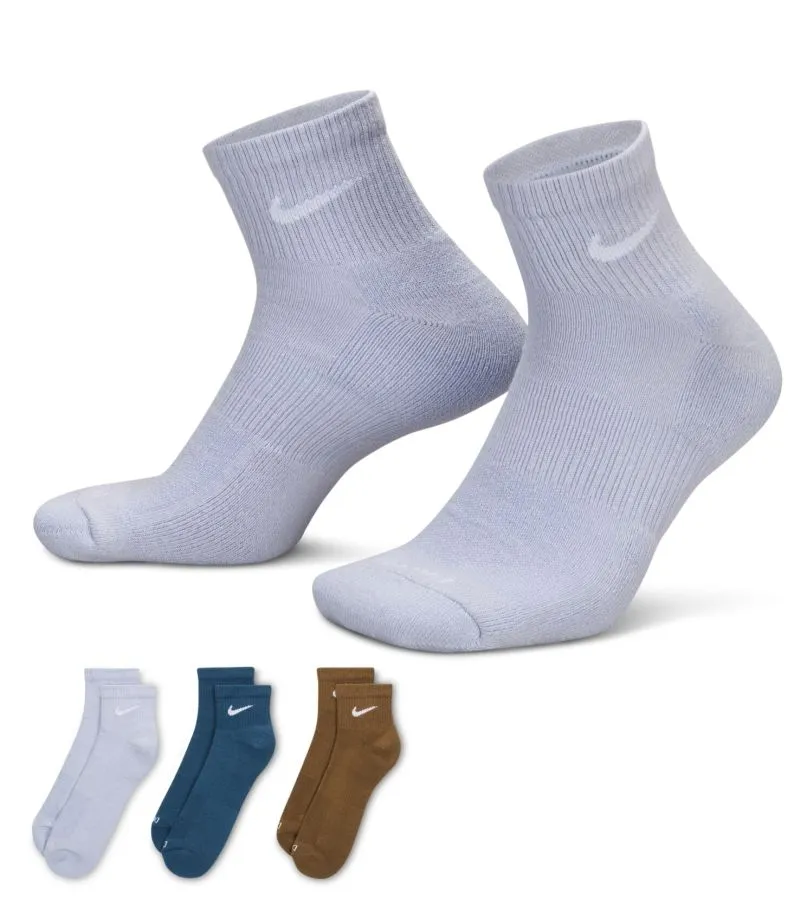 Nike Everyday Plus Cushioned Training Ankle 3P - multicolor