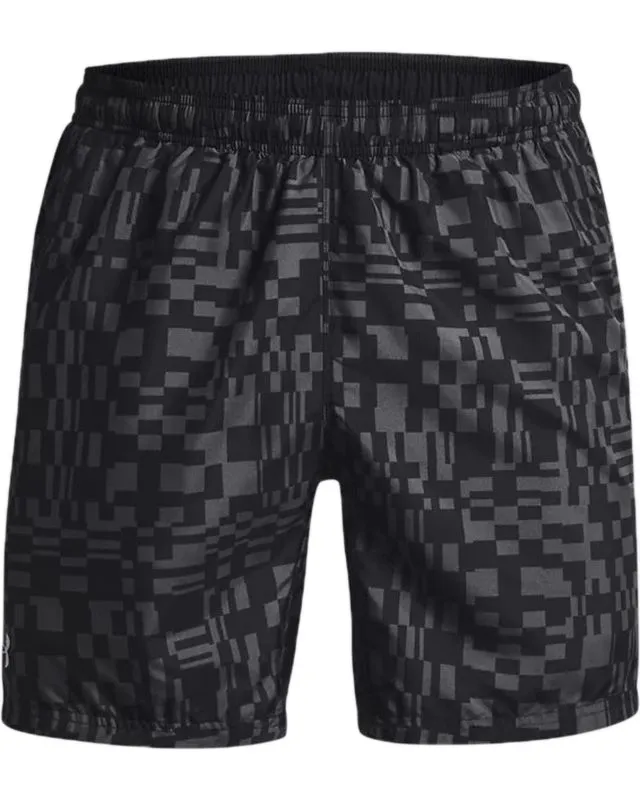 Under Armour Men's UA Speed Stride Print Shorts - black/reflective