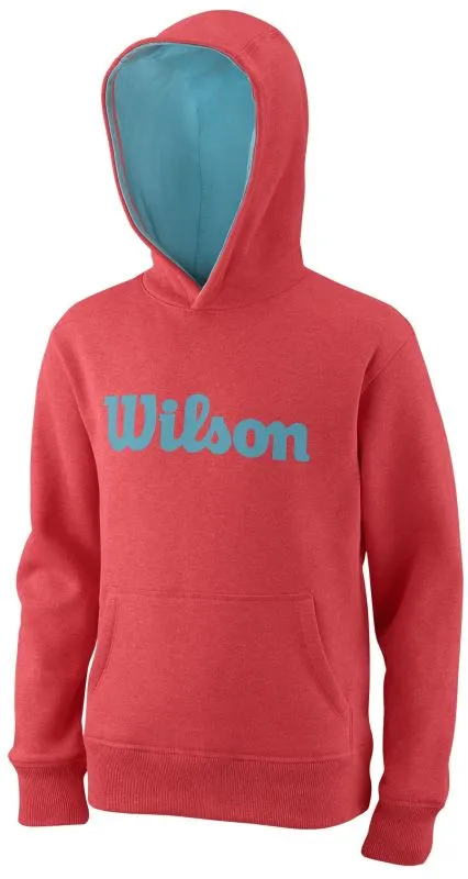 wilson-script-cotton-po-hoody-fiery-coral-blue-curacao-1 Wilson Script Cotton PO Hoody - fiery coral/blue curacao