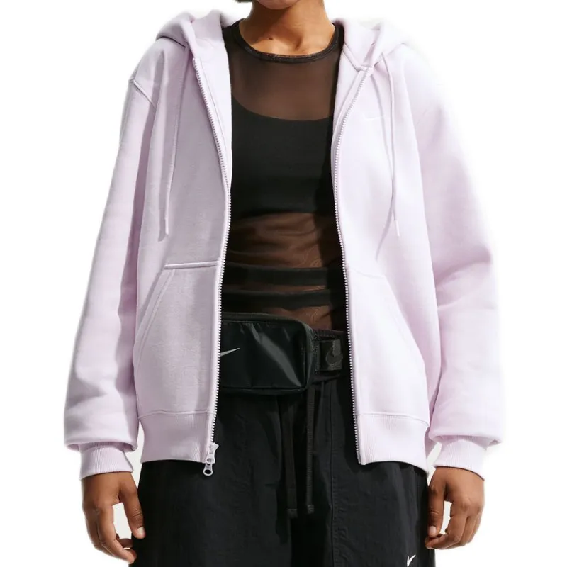 Nike Studio Fleece Medium Weight Full Zip - bleached lilac/white Nike Studio Fleece Medium Weight Full Zip - bleached lilac/white