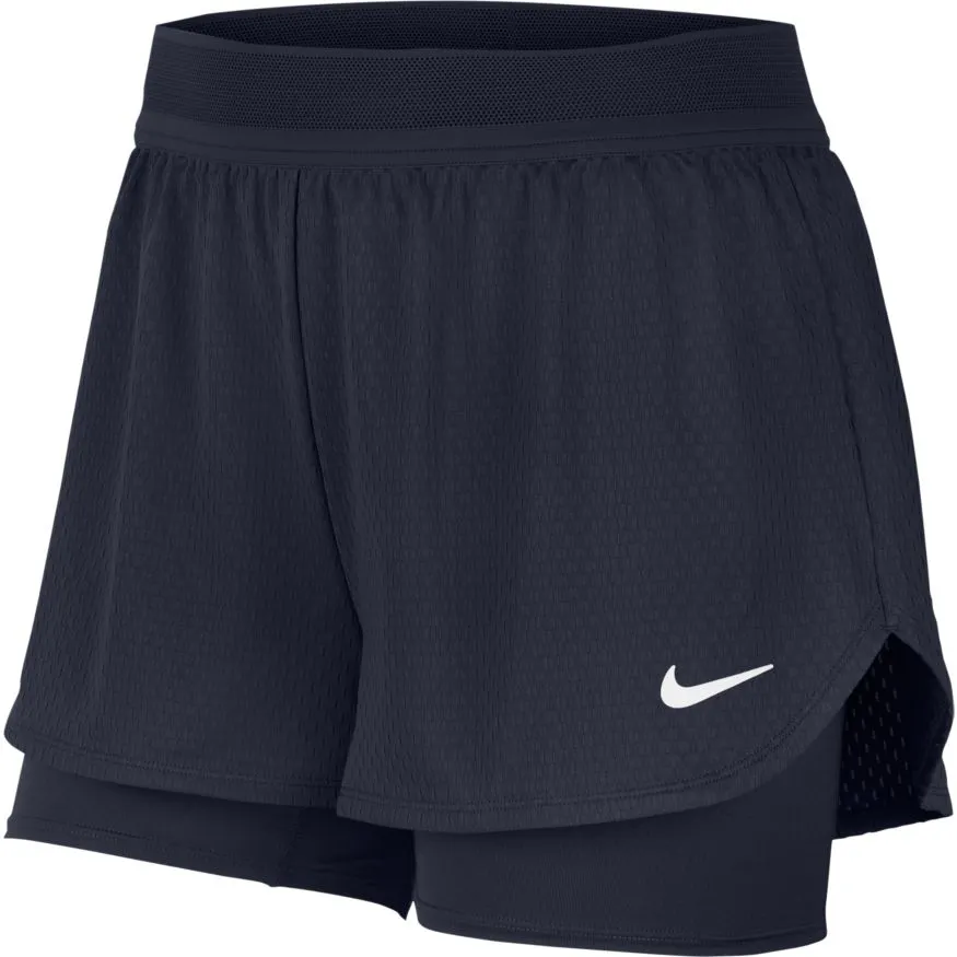Nike Court W Dry Flex Elevated Essential Short - obsidian/obsidian/white