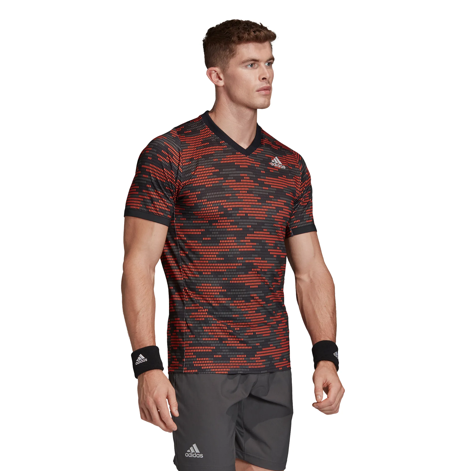 Adidas Freelift Primeblue Tee M - true orange/white