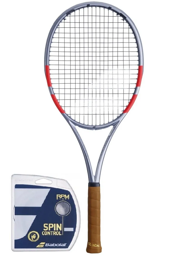 Babolat Pure Strike 97 4-gen - grey/fluo strike + corda Babolat Pure Strike 97 4-gen - grey/fluo strike + corda