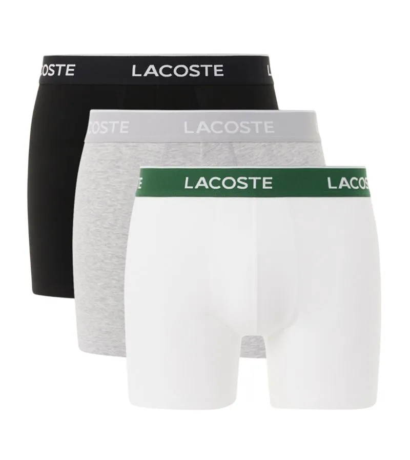 Lacoste Cotton Stretch Brief 3P - black/grey/white Lacoste Cotton Stretch Brief 3P - black/grey/white