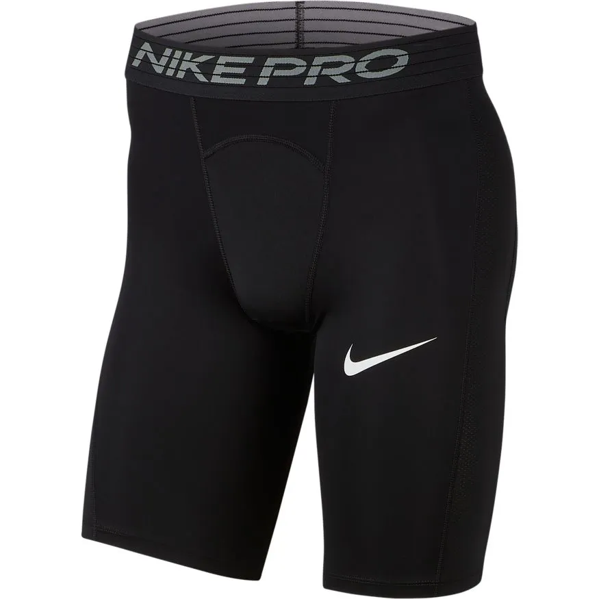 Nike Pro Short Long - black/white Nike Pro Short Long - black/white
