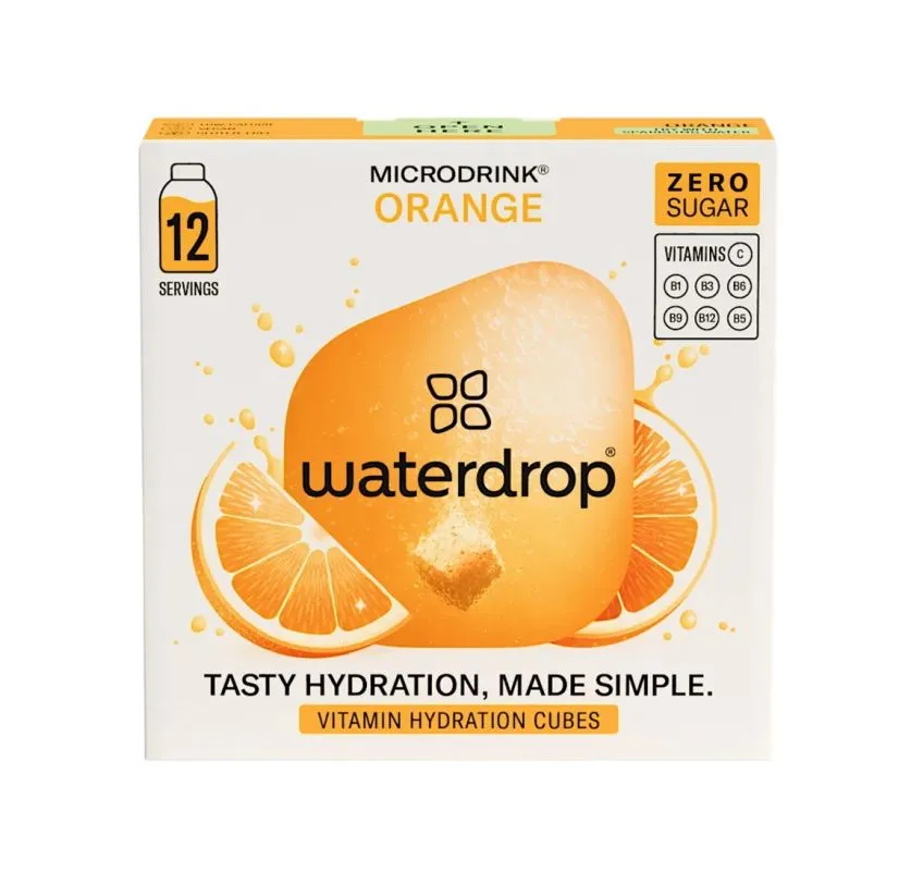 Waterdrop Microdrink Vitamin Hydration Cubes 12P - orange