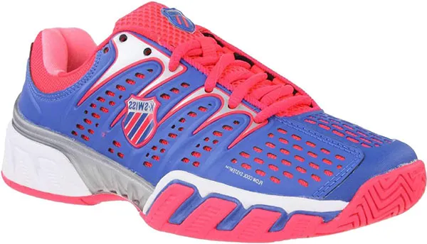 K-Swiss Big Shot II - daphne blue/neon red/white