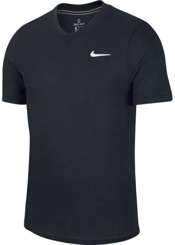 Nike Court Dry Challenger Top SS - black/white Nike Court Dry Challenger Top SS - black/white