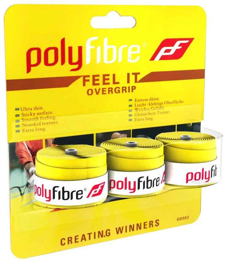 polyfibre-feel-it-overgrip-3p-yellow-1 Polyfibre Feel It Overgrip 3P - yellow