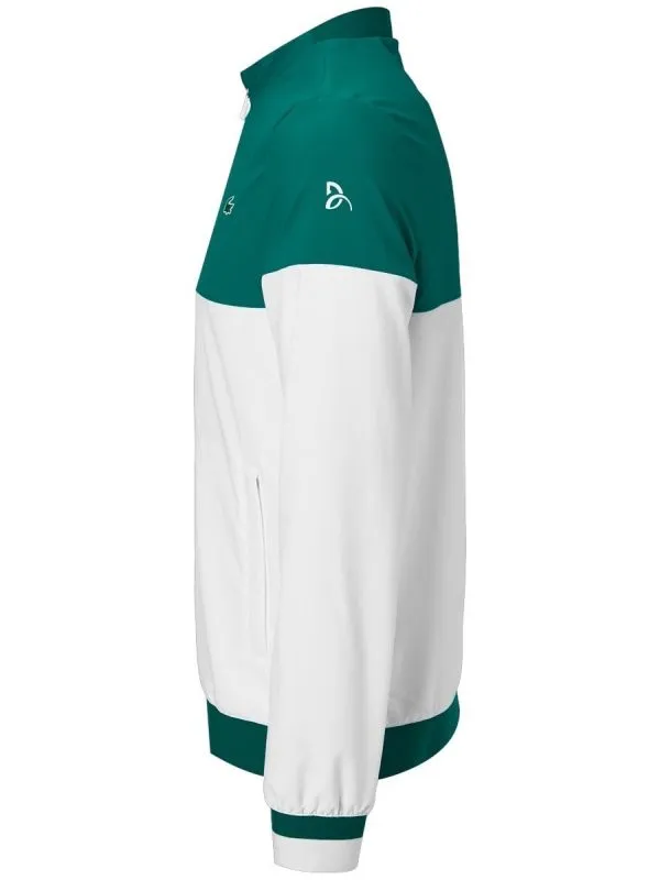 Lacoste Men’s SPORT x Novak Djokovic Colourblock Zip Jacket - white/green