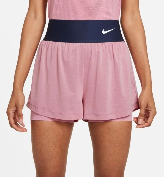 Nike Court Dri-Fit Advantage Short W - elemental pink/elemental pink/white