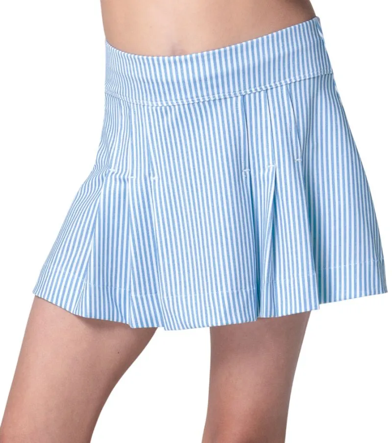 Lucky in Love Linien Stripe Pleat - periwinkle 