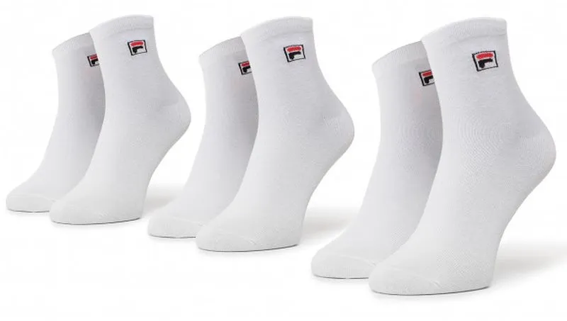 Fila Quarter Plain Socks F9303 - 3 pary/white