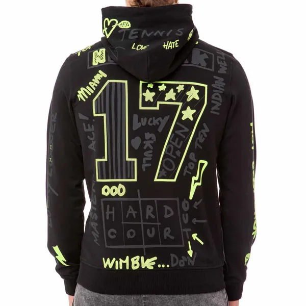 hydrogen-graffiti-hoodie-man-black-2 Hydrogen Graffiti Hoodie Man - black