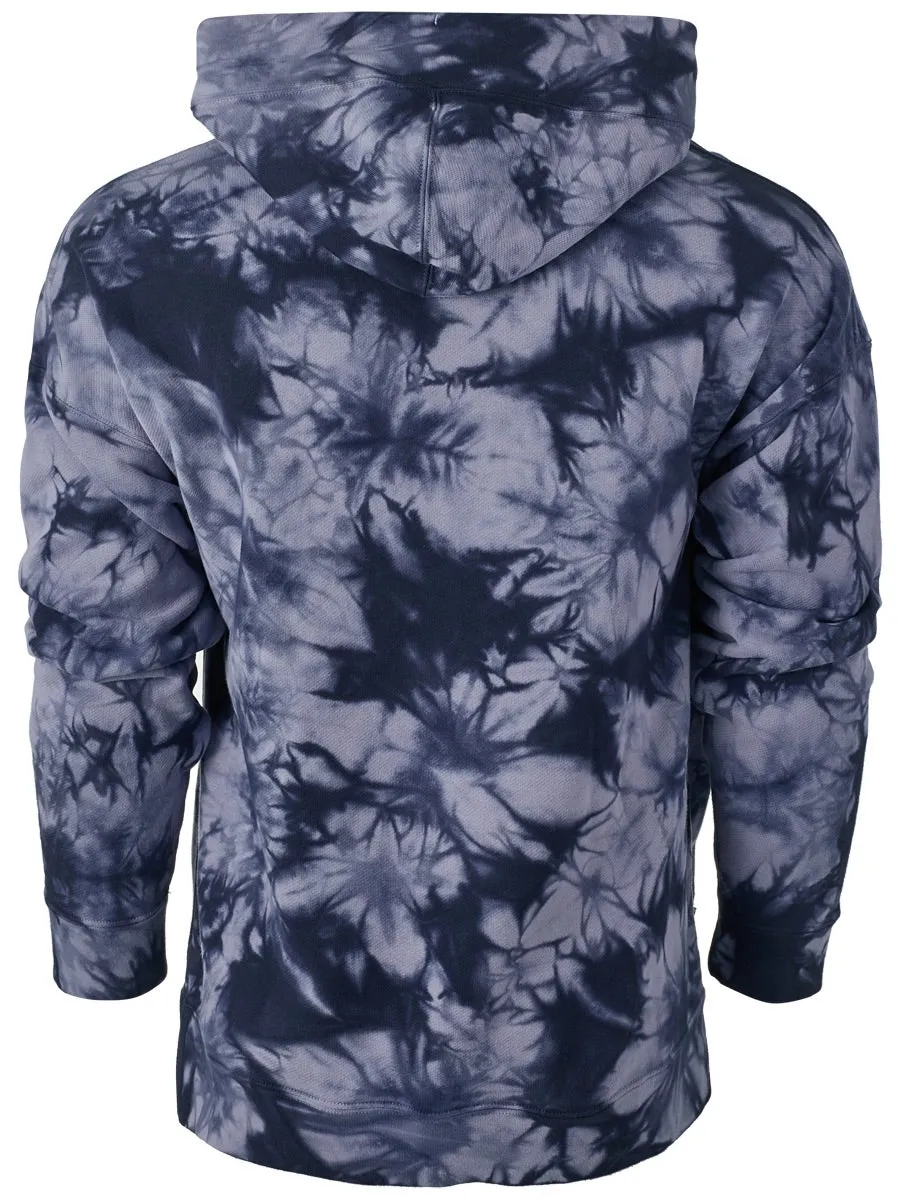 Nike Court Fleece Hoodie Heritage Dye M - indigo haze/white
