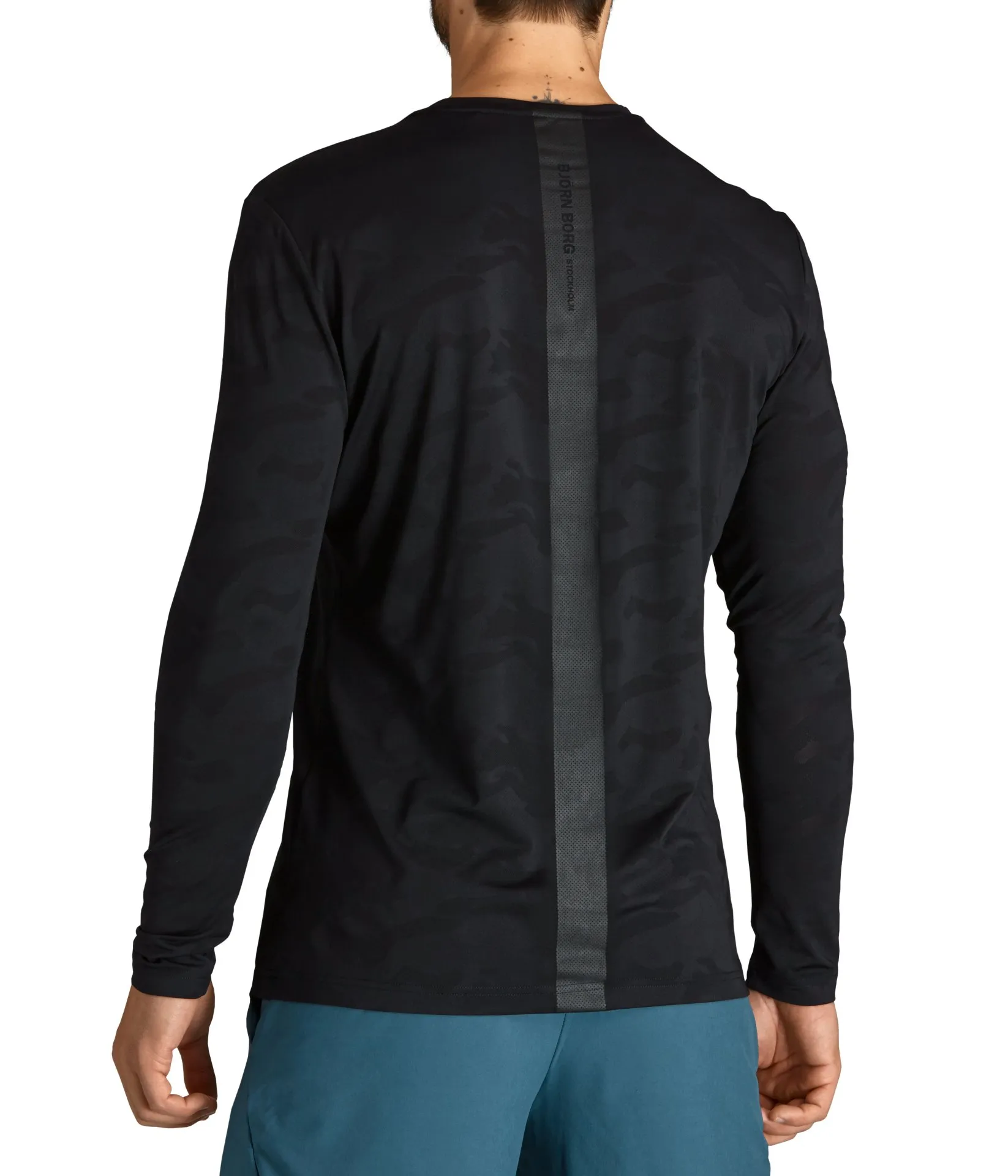 Björn Borg LS Tee STHLM M - black beauty