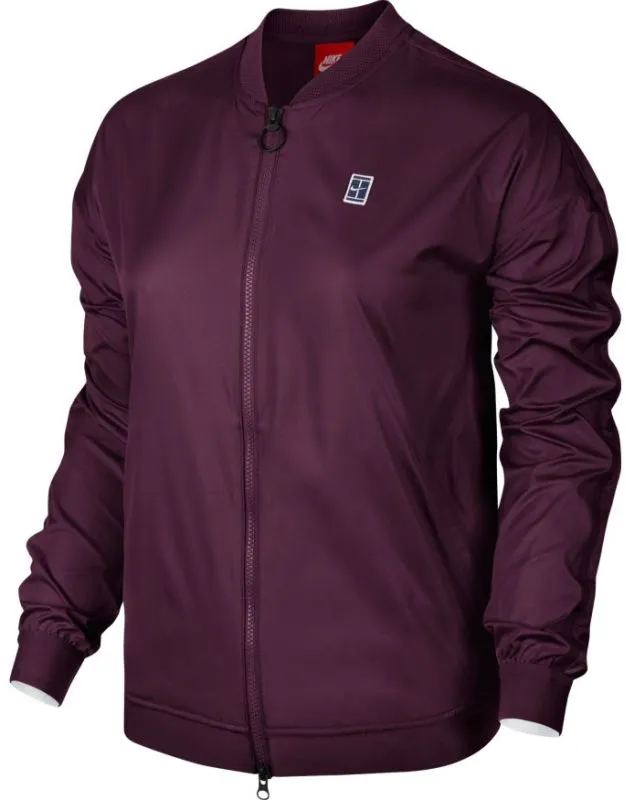 Nike Court Bomber EOS Jacket - bordeaux/summit white/white Nike Court Bomber EOS Jacket - bordeaux/summit white/white