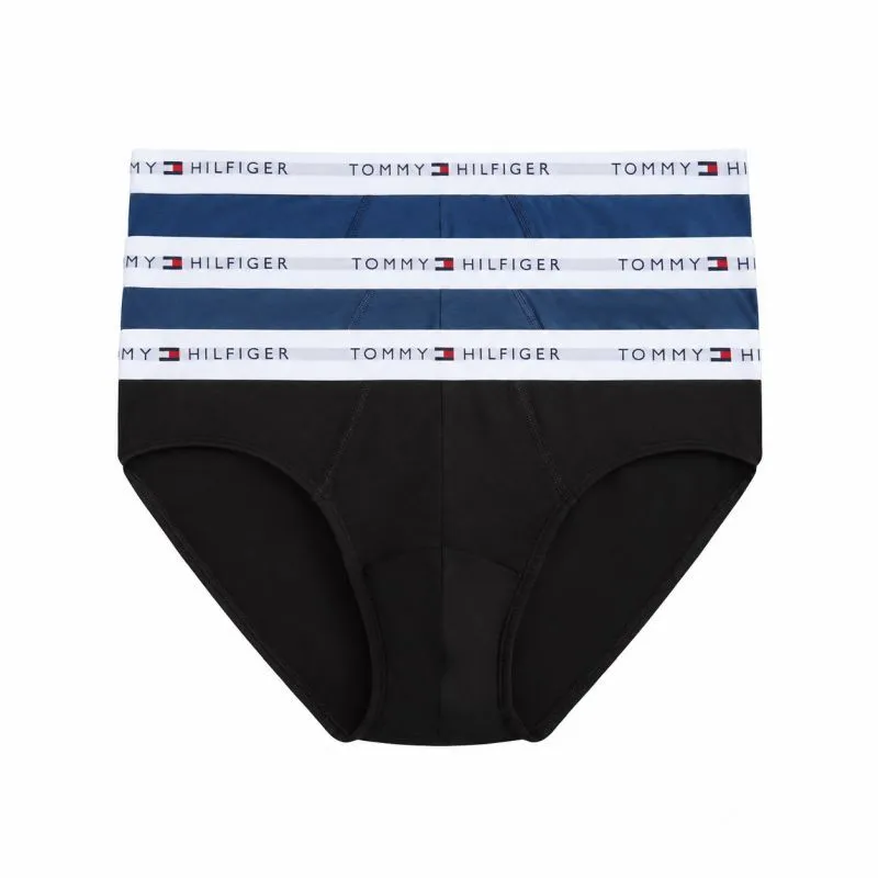 Tommy Hilfiger Stretch Cotton Brief 3P - carbon navy