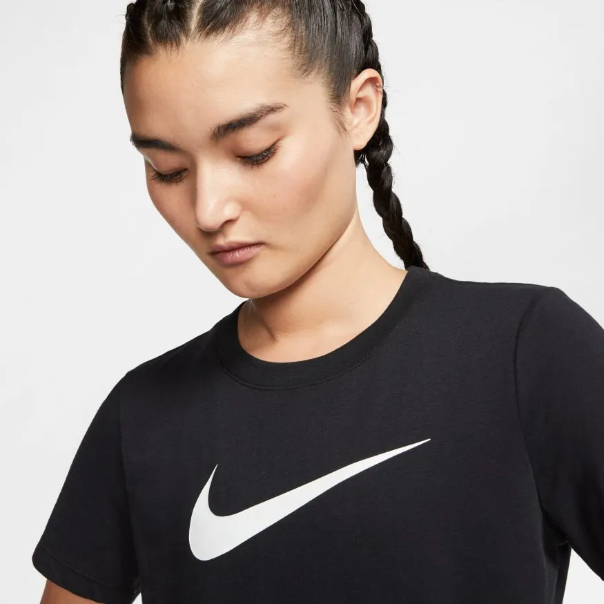 Nike Dry Tee DFC Crew W - black/black/heather/white
