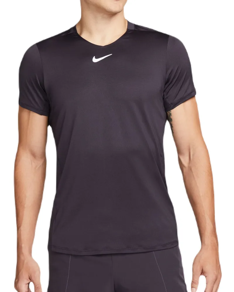 Nike Men's Dri-Fit Advantage Crew Top - cave purple/white