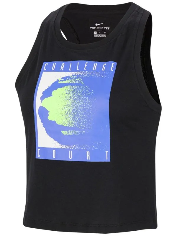 Nike Court Tank Crop Challenge W - black