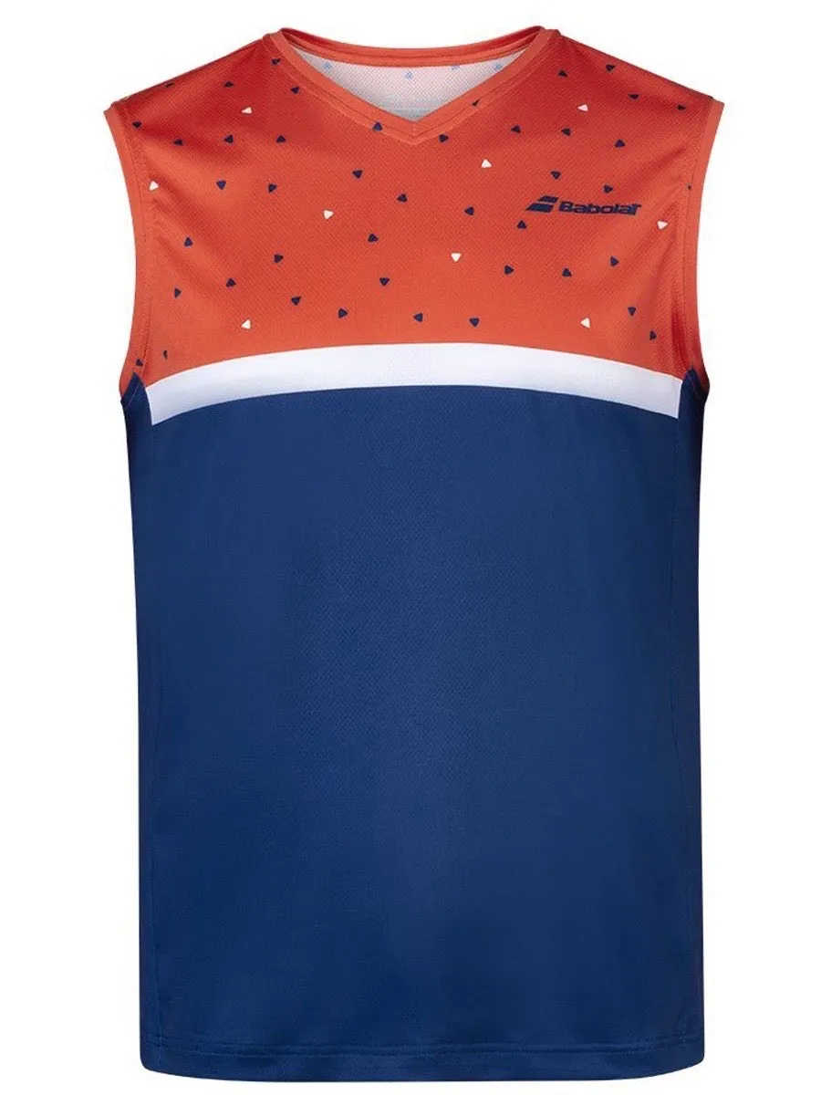 Babolat Compete Muscle Tank Men - pureed pumpkin/blue
