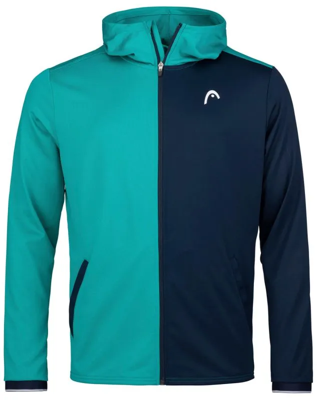Bluza Tenisowa Head Breaker Hoodie FZ M - turquoise/dark blue # L Bluza Tenisowa Head Breaker Hoodie FZ M - turquoise/dark blue # L