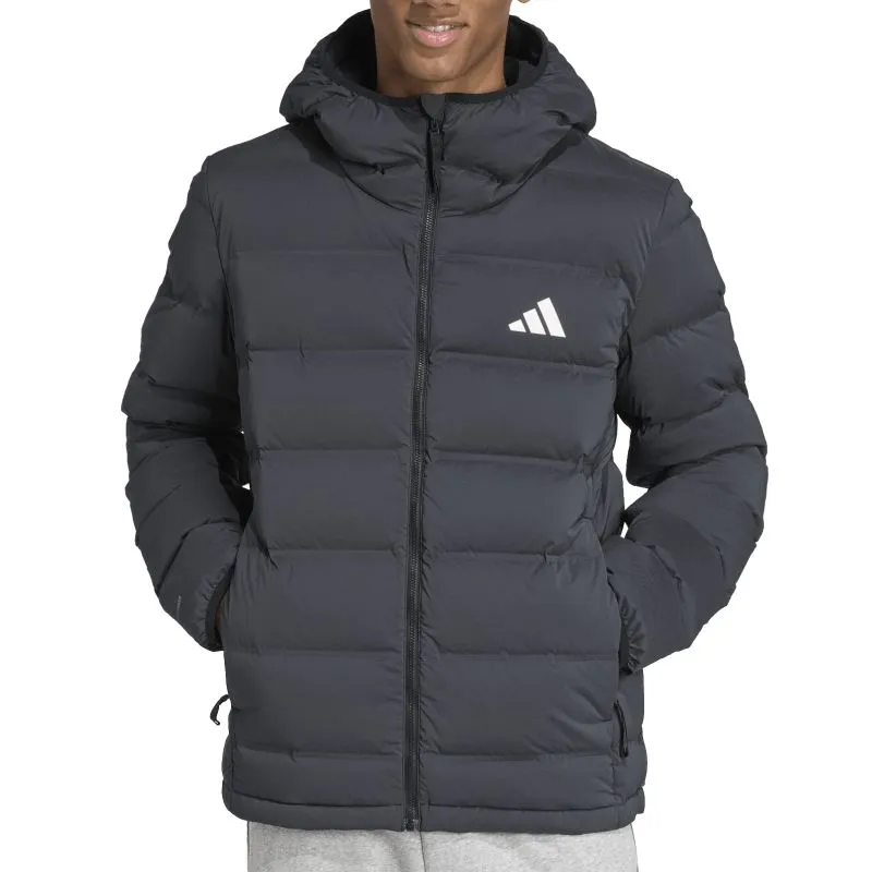 Adidas Helionic Stretch Hooded Down - black